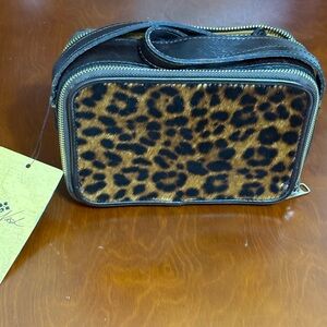 Patricia Nash Dark Brown Leather Pouch